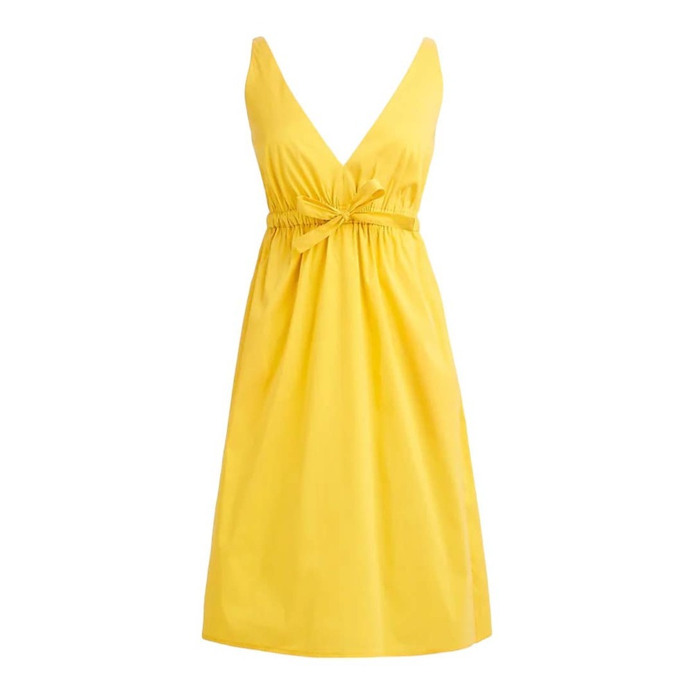 J crew Collection bow-front V-neck mini dress